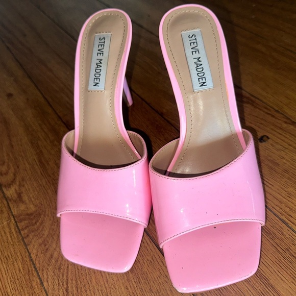 Pink Open Toe Heels - Picture 2 of 4